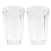 2 Pack 16 oz Tall Cup Replacement Part for Magic Bullet MB1001 250W Blenders