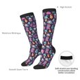 thumbnail image 4 of Rocae Funny colorful skull ghost for Novelty Casual compression Socks For Women Men Contrast Color Stockings, 4 of 6