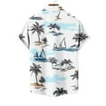 thumbnail image 5 of Retro Hawaiian Shirts for Men Short Sleeve Casual Button Down Shirt Tropical Summer Beach Vacation Shirt Cruise Clothes, 5 of 6