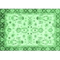 thumbnail image 1 of Ahgly Company Indoor Rectangle Oriental Emerald Green Traditional Area Rugs, 8' x 12', 1 of 4