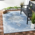 thumbnail image 2 of SAFAVIEH Beach House Janine Medallion Indoor/Outdoor Area Rug, Cream/Blue, 3' x 5', 2 of 6