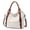 white-brown, variant on Women’s Hobo Tote Bag Water-Resistant with Multiple Compartments and Adjustable Strap