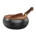 thumbnail image 2 of Elodie Wok Pan Gas Cookware Induction Cooker Frying Pan for Restaurant Kitchen Home 28cm wooden lid, 2 of 8