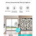 thumbnail image 4 of Window Privacy Film White Black Modern Stained Glass Window Film Decorative Sun Block Window Cover Abstract Art Farmhouse Window Clings Static Adhesive Sticker for Bathroom 29.5"x78.7", 4 of 7