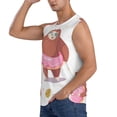 thumbnail image 3 of Bixox Men's Sloth with Donuts1 Printed Shirt Sleeveless Fitness Tank Top-3X-Large, 3 of 7
