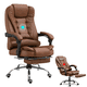 thumbnail image 1 of VBELL Silla Ergonomica Oficina Con Masajeador De Espalda Reposapié Color Marrón Material Del Tapizado Cuero Sintético, 1 of 6