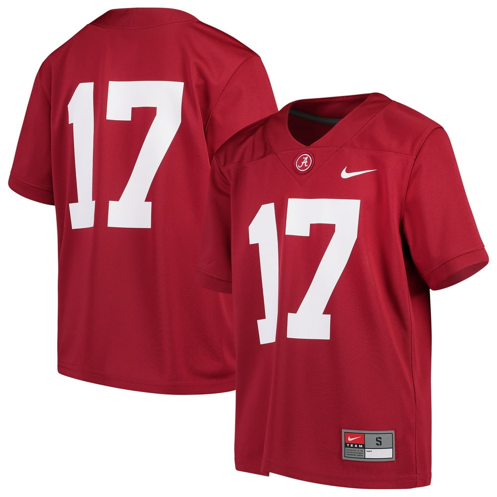 Nike 17 Alabama Crimson Tide Nike Youth Team Replica Football Jersey