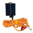 thumbnail image 1 of Festive Living Solar Luminous Paracord Rope, 23ft Solar-Powered Orange Glow Rope with Remote, 8 Lighting Modes + Timer, 500 mAh Battery, IP66 Waterproof for Outdoor Camping, 1 of 8