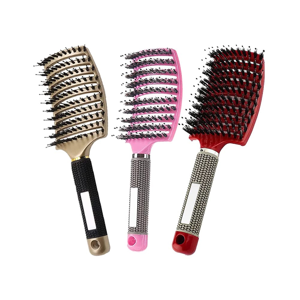 Beavorty 3pcs portable comb hairbrushes for woman hair comb for women mini  travel items women comb detangling brush hair brush airbag comb detangling