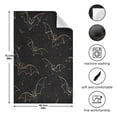 thumbnail image 3 of Line Art Bats Kitchen Towels Dishcloth Decorative Waffle Towels Multi Use Tea Towel Dish Cloths 28x18in, 3 of 7