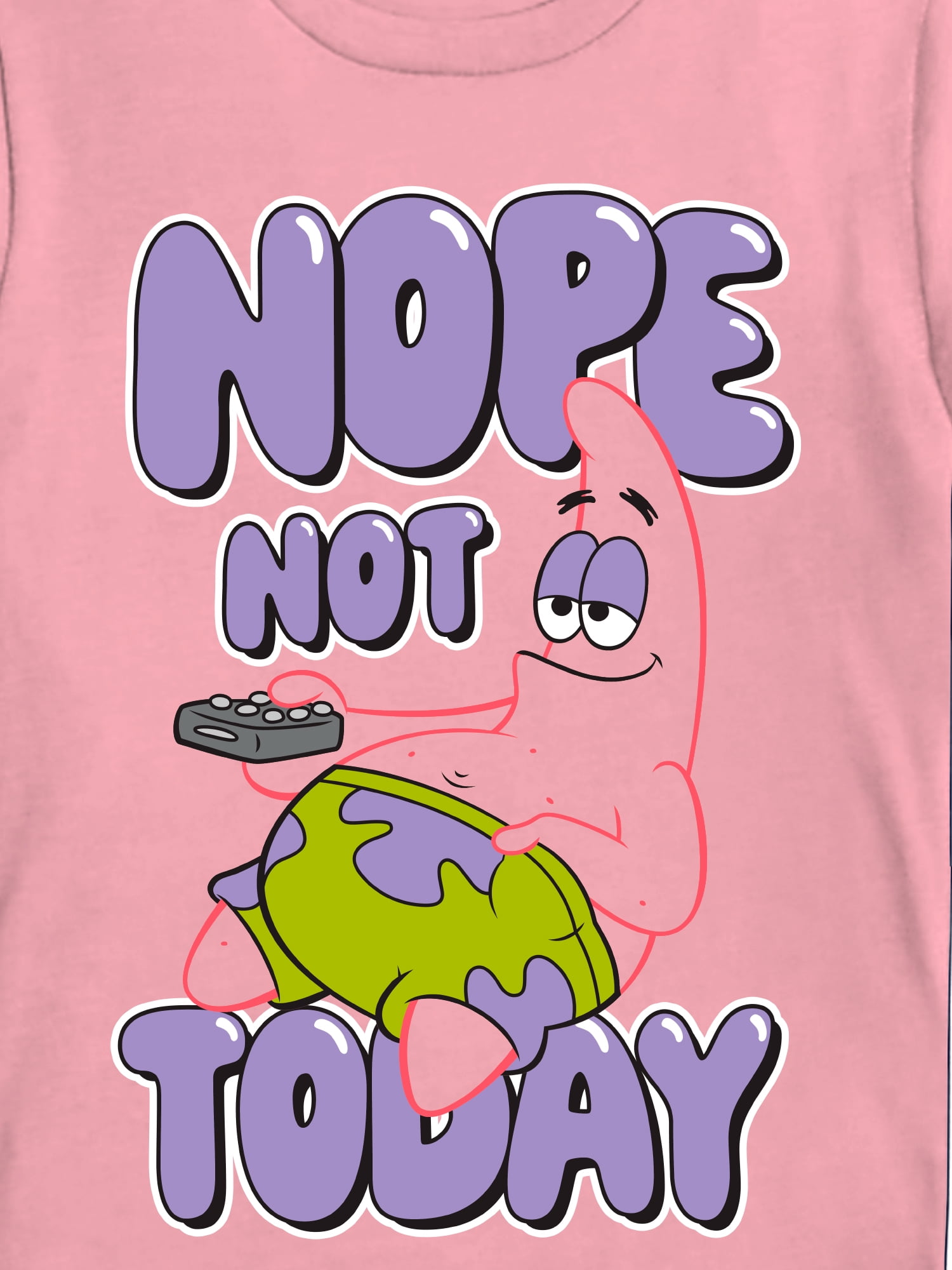 SpongeBob SquarePants, Boys' & Big Boys' Graphic T-Shirt, Nope Patrick, Sizes 4-18