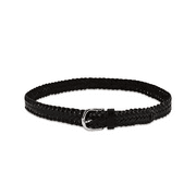 Leatherboss Braided Leather belt Big and Tall sizes Black Brown