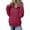 62#Wine, variant on Quarter Zip Pullover Women Lapel Long Sleeve Half Zipper Mockneck Sweatshirt Casual Lightweight Pullover Tops Pockets Black L