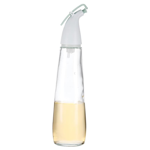 Naiovety Botella de aceite Vidrio Transparente Apertura / cierre automático con tapa de salida de plástico de silicona Dispensador de contenedores de Organizadores de utensilios de cocina Naiovety HA017136-00