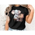 thumbnail image 2 of Funny Piano Player Pianist Teacher Musician Elephant Gift T-Shirt Piano Lover Music Teacher Birthday Holiday Present Men Women Kids Tshirt, 2 of 10