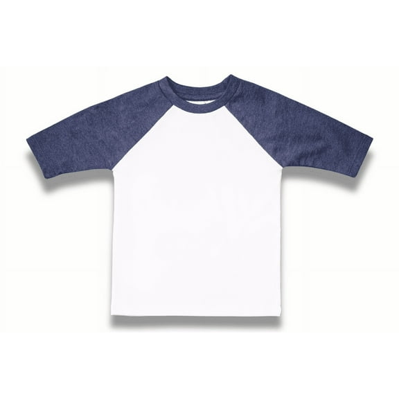 Navy Blue Raglan Shirt for Kids – Nautical Breeze | Youth/Toddler Sublimation Tee