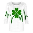 thumbnail image 4 of Saint Patricks Day Shirt Funny,Summer Graphic Tees for Women 2026 Trendy Elegant Blouses for Women Dressy Womens Funny T Shirts Cotton, 4 of 7