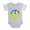 Heather Gray, variant on CafePress - Peace In Ukraine. Stand Wit - Cute Infant Baby Football Bodysuit