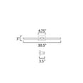thumbnail image 4 of E21354-PC ET2 Lighting Dorian - 18W 1 LED Wall Sconce-3 Inches Tall and 30.5 Inches Wide-Polished Chrome Finish, 4 of 5