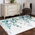 thumbnail image 4 of Teal Eucalyptus Area Rugs Collection 3'x5', Watercolor Spring Weeping Botanical Non Slip Indoor Rectangle Throw Runner Rug Floor Mat Carpet for Living Room Dining Table Bedroom Nursery, 4 of 9