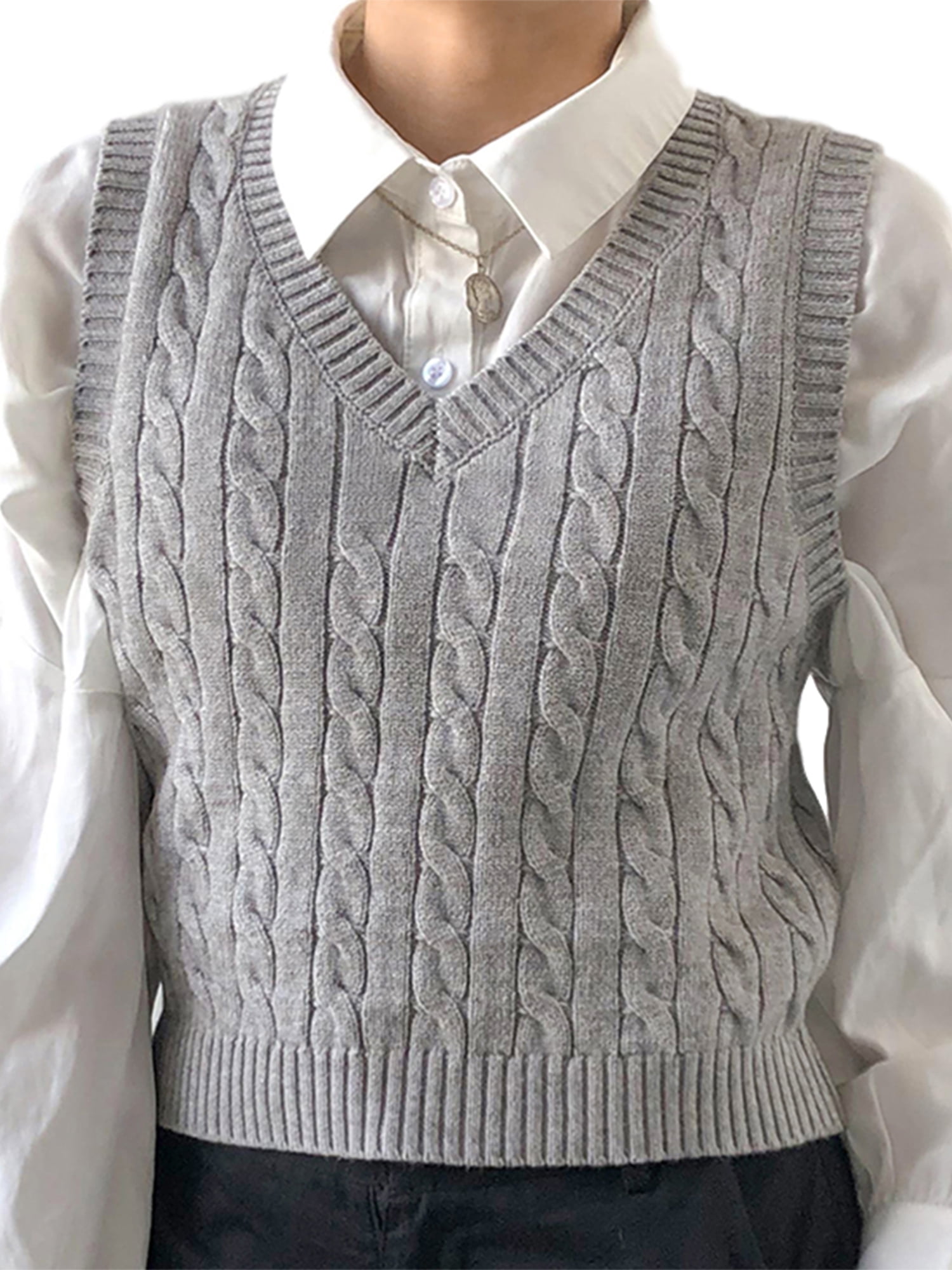 knitted vest tops ladies