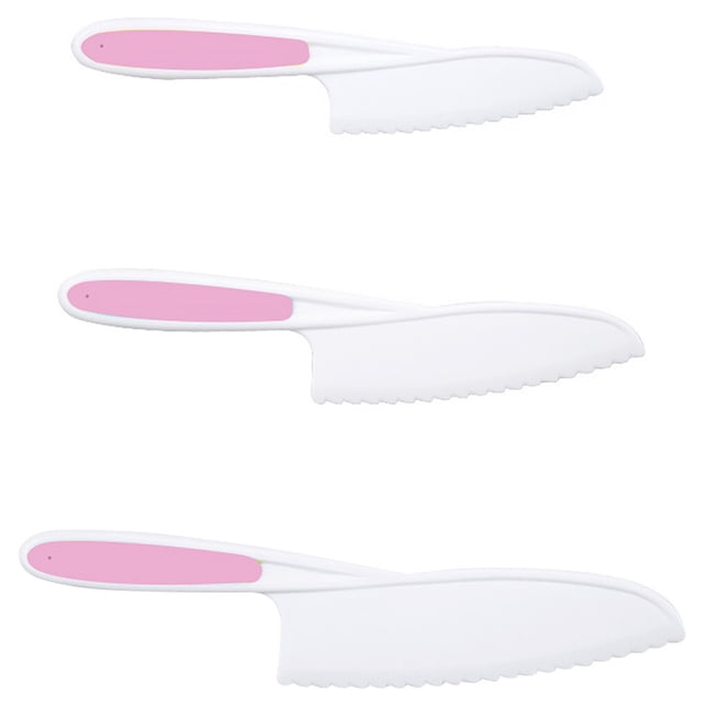 QualitChoice 1Pc Fruits Slicer Plastic Kids Vegetable Cakes Bread Lettuce Salad Cooking Tableware No.02