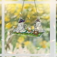 thumbnail image 4 of ViciArt Ghost Picnic Acrylic Window Hanging – 4" Holographic Tea Party Suncatcher Halloween Decor, 4 of 4