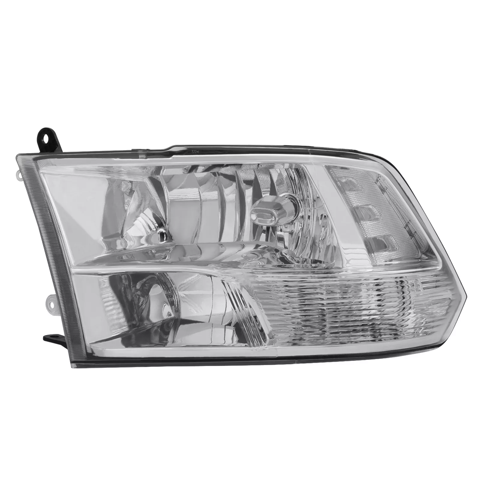 MOSTPLUS Pair Chrome Headlights Assy for 2011-2018 Dodge RAM 1500 2500 3500 4500 5500