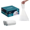 thumbnail image 1 of Bolsas de basura SONGMICS, 50 L, duraderas, con cordón, 80 unidades, blancas, 1 of 7