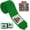 Green, variant on Amber Fight Gear Semi Elastic Professional 180-Inch Hand Wraps with Hook and Loop Closure for Boxing Kickboxing Muay Thai MMA for Men and Women, Green, Sold as a Set of 10 Pairs