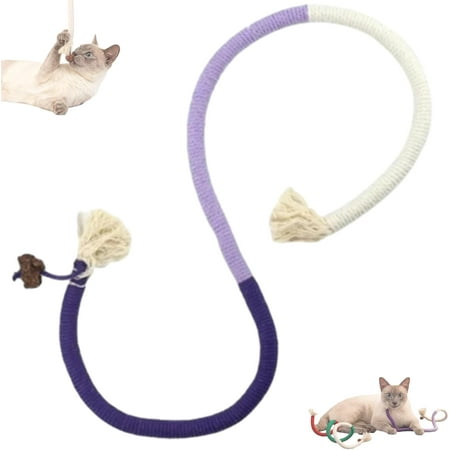 Chew Rope Toy &ndash; Natural Safe Tooth Cleaner for Cats Refillable Interactive Chew Toy for Kittens
