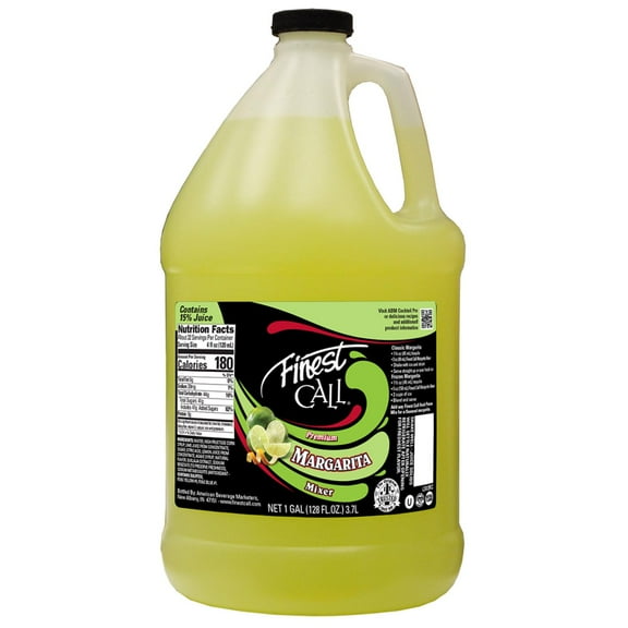 2 Pack-Finest Call Premium Margarita Ready-To-Use Drink Mix, 1 Gallon Bottle (128 Fl Oz) Packaing may vary
