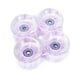 thumbnail image 5 of 4 ruedas de patineta, ruedas de longboard, transparentes, de PU, luminosas y lisas. Violeta, 5 of 8