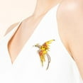 thumbnail image 2 of beautymall2017 Women Brooch Pin Phoenix Animal Shape Lapel Pin Breastpin for Hat Yellow, 2 of 7