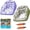 Purple+Green, variant on 3-in-1 Inflatable Pool Lounge Chair for Adults, Heavy Duty Water Sofa Float with Cup Holder & Blow Up Floating Hammock, Perfect for Summer (Blue+Purple)