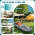 thumbnail image 5 of AORAN 8-Leg Heavy-Duty Folding Camping Cot, Padded Portable Lounge Chair with Adjustable Recline, for Camping, Office, Patio, Beach, Indoor/Outdoor Use.500LBS, 5 of 8