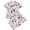 White, variant on Weebloom Halloween Soft Pajamas For Women Pumpkin Pajama Set Short Sleeve Long Pants With Print Collar Cozy Sleepwear Nightwear Pjs Loungewear White S