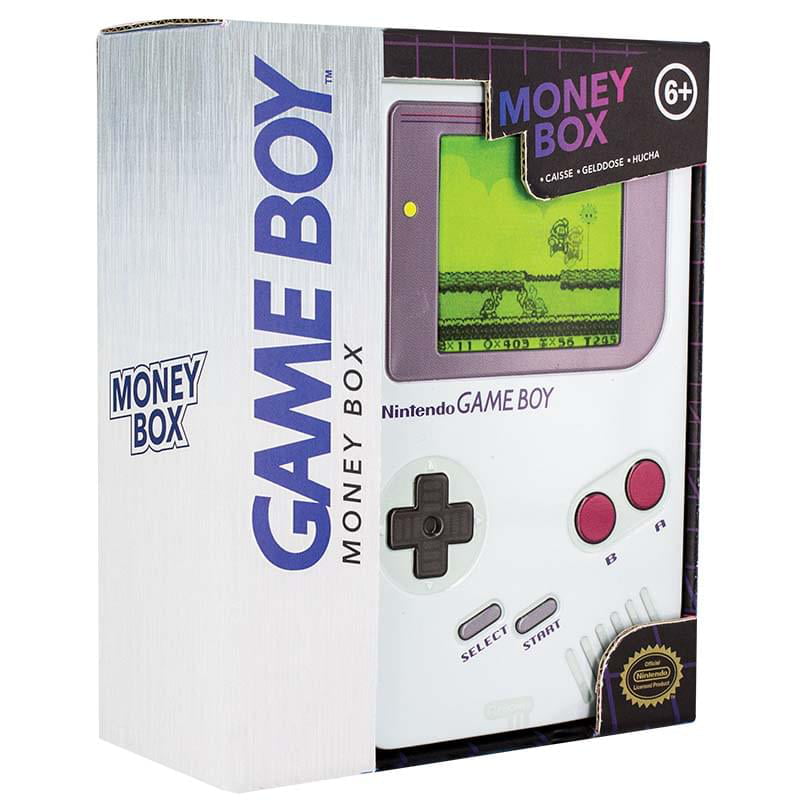 Classic Gameboy Bank Piggybank Mario Money Box Coins Coinbank Tin Storage Gamer 