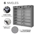 thumbnail image 5 of Estante Zapatero Organizador | Closet Armable para Calzado | Acero inoxidable | Closet para 36 Pares de Calzado | Tela Impermeable, 5 of 5