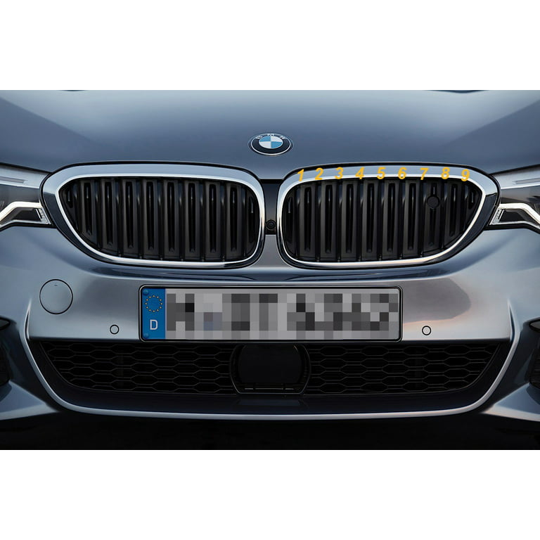 Exact Fit ///M-Colored Grille Insert Trims Compatible with BMW 2021 2022  2023 5 Series Sedan 530i 540i 530e M550i Accessories for w/Standard Kidney