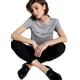 thumbnail image 3 of Camiseta Tommy Hilfiger para mujer, corte regular, logotipo bordado, 3 of 5