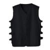 thumbnail image 4 of Nmnitkp Tank Tops Men High-Quality Fabric Men's Fashion Beach Comfy Button Solid Sleeveless V-Neck Regular Casual Tank Black,2XL, 4 of 4