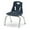 Navy, variant on Stacking Chair with Chrome-Plated Legs - 14" Ht - Blue
