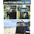 thumbnail image 3 of KingCamp Shower Tent, Portable Camping Bathroom Tent with 5 Gallon Solar Heated Bag, Outdoor Privacy Changing Room Tent, Privacy Shelter for Toilet, Dressing Outdoor Camping, Hiking, 3 of 9