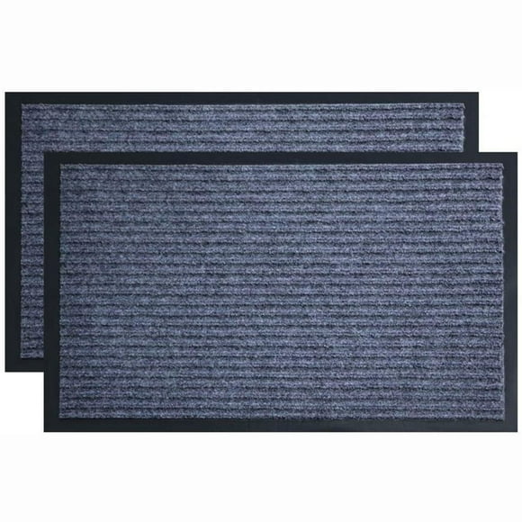 yingyy 2PCS Floor Mats Non- for Slip Shoe Scraper Rug Door Mats for Entrance Outdoor Indoor