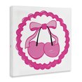 thumbnail image 4 of Stupell Industries Pink Cherries & Bow Food & Beverage Painting Wrapped Canvas Art Print Wall Art, 24 x 24, 4 of 8