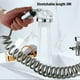 thumbnail image 4 of Billuyoard Grifo Cabezal de ducha Boquilla de rociado de pared ajustable Reemplazo de grifo Colgando de cabello Herramienta de rociador de bañera Juegos de accesorios de baño No.03, 4 of 6