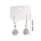 thumbnail image 3 of Fiudx Pendientes de Borlas de Moda, Aros Brillantes con Diamantes de Imitación Cúbicos, Elegantes Joyas de Aleación, Ideales para Banquetes de Boda, Uso Diario, Regalo., 3 of 6