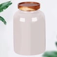 thumbnail image 1 of OULII 1Pack Pantry Jars Round Glass Storage Tank for Home Decoration, 1 of 4