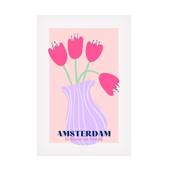Trademark Fine Art Athene Fritsch Amsterdam Tulips Canvas Wall Art